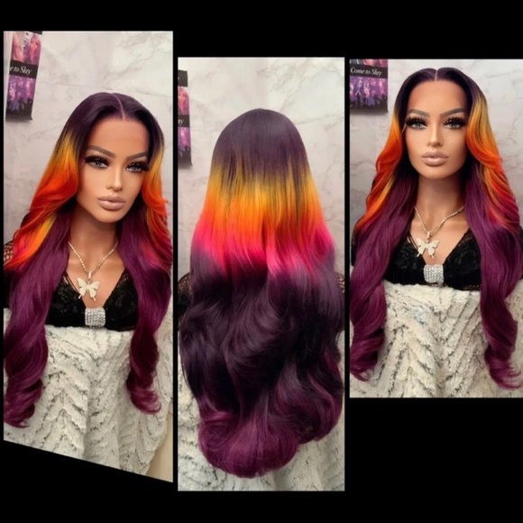 Human Hair Blended Lace Front Wig